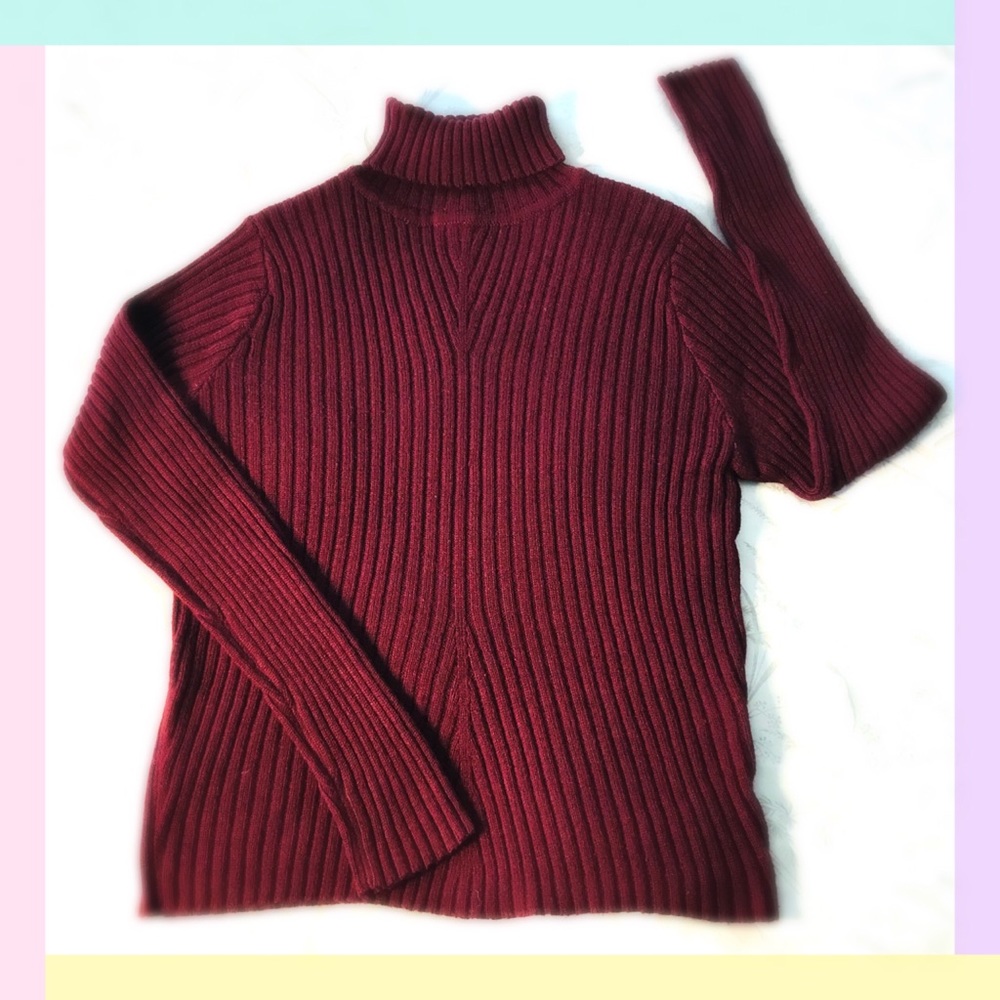 MICHEL RENÉ Wool Turtleneck Sweater